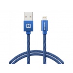 SWISSTEN TEXTILE datový kabel USB - micro USB 2m modrá 7152230888