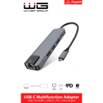 Type-C HUB/HDMI/RJ45/USB3.0/ (hliník)