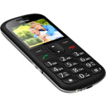 Tlačítkový telefon CPA Halo 21 Senior, černý s nabíjecím stojánkem TELMY1021BK