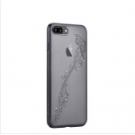 Pouzdro Crystal (Swarovski) Papillon iPhone 7 gun black