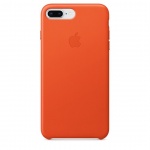 Apple iPhone 8 / 7 Plus Leather Case - Bright Orange, MRGD2ZM/A