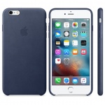 Apple iPhone 6S Plus Leather Case Midnight Blue, MKXD2ZM/A