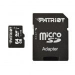 PATRIOT 64GB microSDXC CL10 UHS-I 90/20, PSF64GMCSDXC10