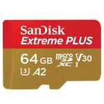SanDisk Extreme Plus microSDXC 64GB 170MB/s + ada., SDSQXBZ-064G-GN6MA
