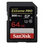 SanDisk Extreme Pro SDXC 64GB 300MB/S UHS-II, SDSDXPK-064G-GN4IN