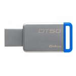 64GB Kingston USB 3.0 DT50 kovová modrá, DT50/64GB