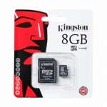 8GB Micro SDHC Kingston - class 4, SDC4/8GB
