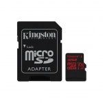 32GB microSDHC Kingston Canvas React  U3 100R/70W V30 A1 + SD adapter, SDCR/32GB