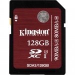 128GB SDXC Kingston U3 90R/80W, SDA3/128GB