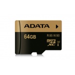 ADATA MicroSDXC 64GB U3 až 95/90MB/s, AUSDX64GXUI3-R