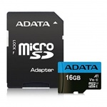 Adata/micro SDHC/16GB/100MBps/UHS-I U1 / Class 10/+ Adaptér, AUSDH16GUICL10A1-RA1