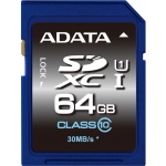 ADATA SDXC 64GB UHS-I Premier,Class 10, ASDX64GUICL10-R