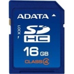 ADATA 16GB SDHC Card Class 4, ASDH16GCL4-R