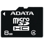 ADATA 8GB MicroSDHC Card Class 4, AUSDH8GCL4-R