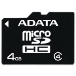 ADATA 4GB MicroSDHC Card Class 4, AUSDH4GCL4-R