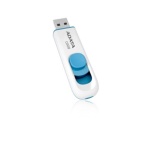 64GB USB ADATA C008  bílo/modrá (potisk), AC008-64G-RWE