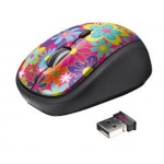 myš TRUST Yvi Wireless Mouse - flower power, 20250