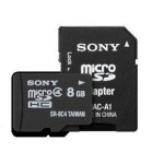 SONY microSD karta SR8A,8GB, class 4, adapter, SR8A4