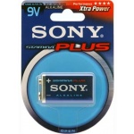 SONY Alkalické baterie 6AM6-B1D, 9V E block, Stamina Plus, 6AM6-B1D