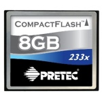 PRETEC CompactFlash 8GB 233x, PCCF8GB