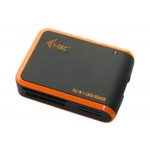 i-tec USB 2.0 univerzální čtečka (černo/oranž), USBALL3-B