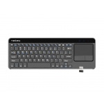 Bezdrátová klávesnice s touch padem pro Smart TV Natec Turbot, hliníkové tělo, NKL-0968