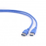 GEMBIRD Kabel USB A-A 1,8m USB 3.0 prodlužovací, modrý, CCP-USB3-AMAF-6