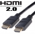 PremiumCord HDMI 2.0 High Speed+Ethernet, zlacené konk., 3m, kphdm2-3