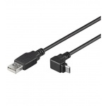 PremiumCord Kabel micro USB 2.0, A-B, 90°, 1m, ku2m1f-90