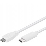 PremiumCord USB-C/male - USB 2.0 Micro-B/Male, bílý, 0,6m, ku31cb06w