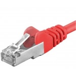 Premiumcord Patch kabel CAT6a S-FTP, RJ45-RJ45, AWG 26/7 1,5m, červená, sp6asftp015R
