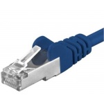 Premiumcord Patch kabel CAT6a S-FTP, RJ45-RJ45, AWG 26/7 2m, modrá, sp6asftp020B