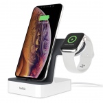 BELKIN Charge dock for iPhone & Apple Watch, bílý, F8J237vfWHT