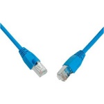 SOLARIX patch kabel CAT6 SFTP PVC 0,5m modrý snag-proof, 28730059