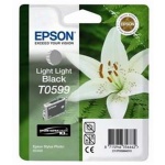 EPSON Ink ctrg light light black pro R2400 T0599, C13T05994010 - originální