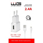 Nabíječka Winner USB Fast Charger 2,1A + APPLE Cable bílá, 4791