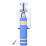 Teleskopická tyč s kabelem pro selfie (Modrá), 5327