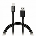 Datový kabel Type C 1m černá s prodlouženým konektorem 8591194084454