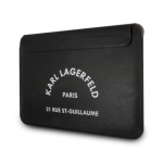 Karl Lagerfeld Saffiano RSG Embossed Computer Sleeve 13/14" Black, KLCS14RSGSFBK