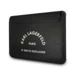 Karl Lagerfeld Saffiano RSG Embossed Computer Sleeve 16" Black, KLCS16RSGSFBK