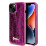 Guess Sequin Script Logo Zadní Kryt pro iPhone 13 Magenta, GUHCP13MPSFDGSF
