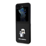 Karl Lagerfeld PU Saffiano Karl and Choupette NFT Zadní Kryt pro Samsung Galaxy Z Flip 5 Black, KLHCZF5SAKCNPK