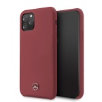 MEHCN58SILRE Mercedes Liquid Silikonový Kryt pro iPhone 11 Red, 2450253