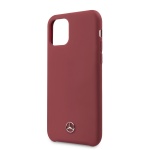 MEHCN65SILRE Mercedes Liquid Silikonový Kryt pro iPhone 11 Pro Max Red, 2450254