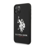 USHCN58SLHRBK U.S. Polo Big Horse Silikonový Kryt pro iPhone 11 Pro Black, 2450856