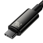 Baseus  Tungsten Gold Fast Charging Datový Kabel USB-C - USB-C 240W 1m Black, CAWJ040001