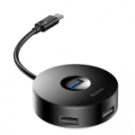 Baseus  HUB adapter USB-C/USB3.0,3xUSB2.0 10cm Black, CAHUB-G01