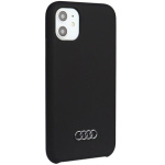 Audi Silicone Zadní Kryt pro iPhone 12/12 Pro Black, AU-LSRIP12P-Q3/D1-BK