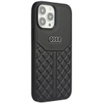 Audi Genuine Leather Zadní Kryt pro iPhone 13/13 Pro Black, AU-TPUPCIP13P-Q8/D1-BK