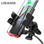 USAMS CD133 Automatic Coil Držák do Auta vč. Bezdrátového Dobíjení 10W Black, 57983101150